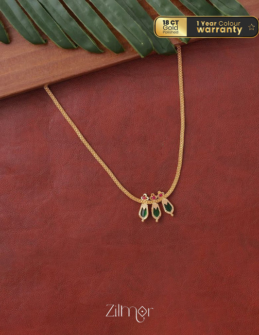 KY101002 - Simple Nagapadam necklace 1-Zilmor
