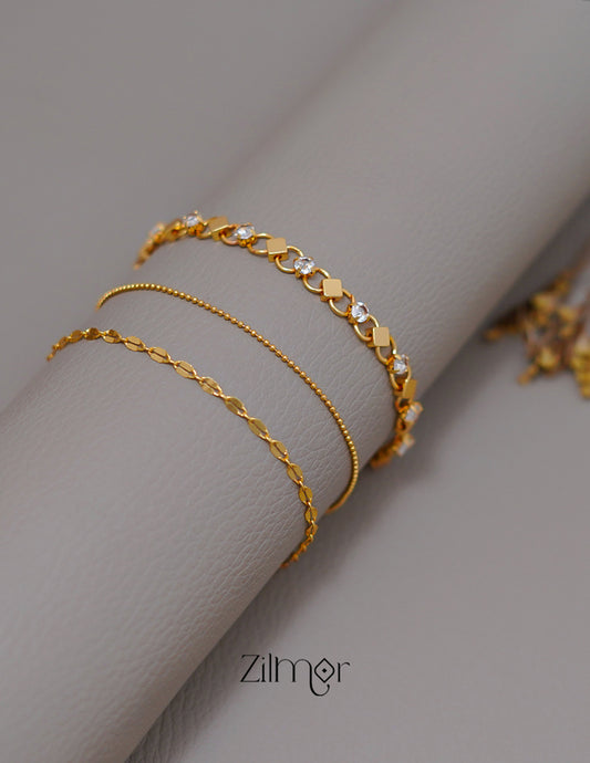 KY1011537 - Anti Tarnish 3 Combo Bracelets 1-Zilmor
