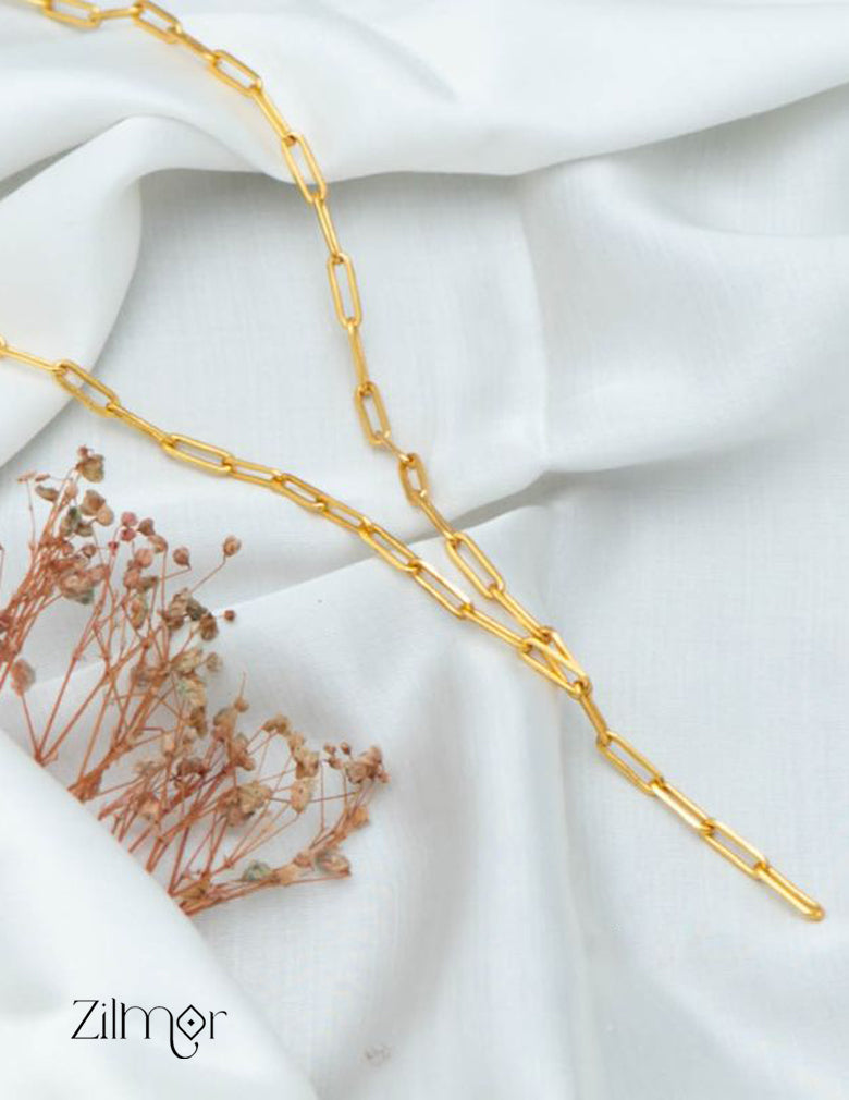 KY101479 - Anti Tarnish Paper Clip Necklace