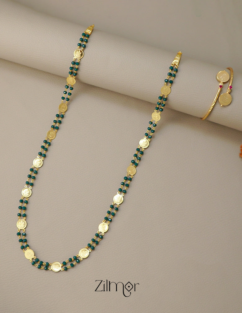 KY101503 - Gold tone Kaashu Necklace with Bangle 5-Zilmor