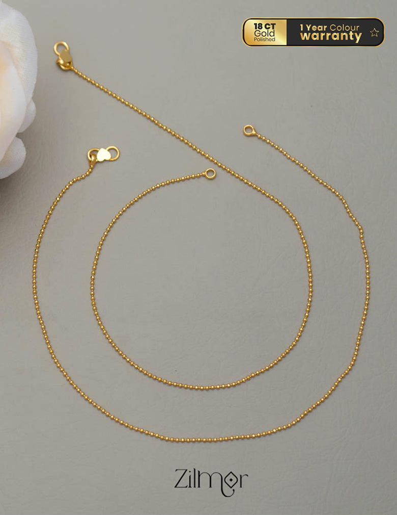 KY101623 - Gold Tone pair Anklet