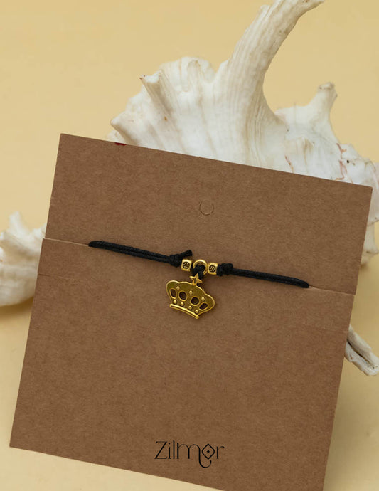 KY101735 - Gold Plated Charm Thread Anklet 1-Zilmor