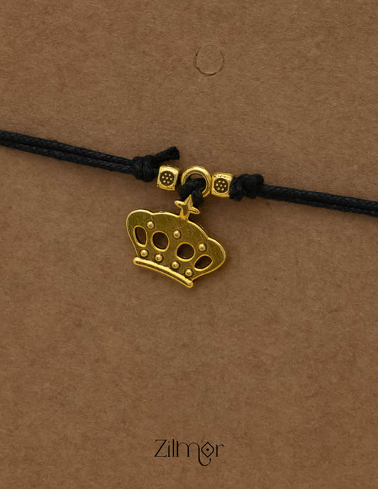 KY101735 - Gold Plated Charm Thread Anklet 2-Zilmor