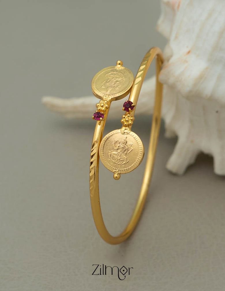 KY101739 - Gold Plated Kaashu Necklace Bangle Set 3-Zilmor