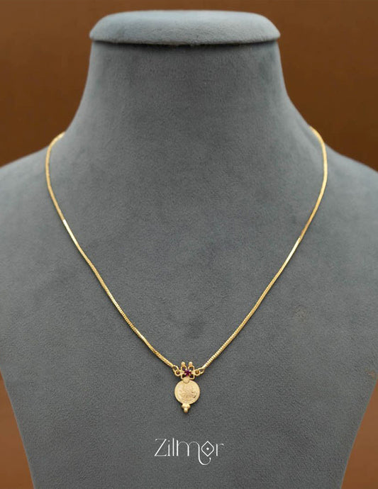 Kaashu Pendant Solitaire Necklace - KE100436 2-Zilmor