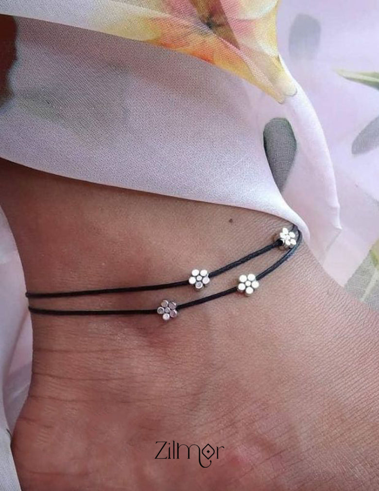 Mini flowers thread anklet (Women anklet)