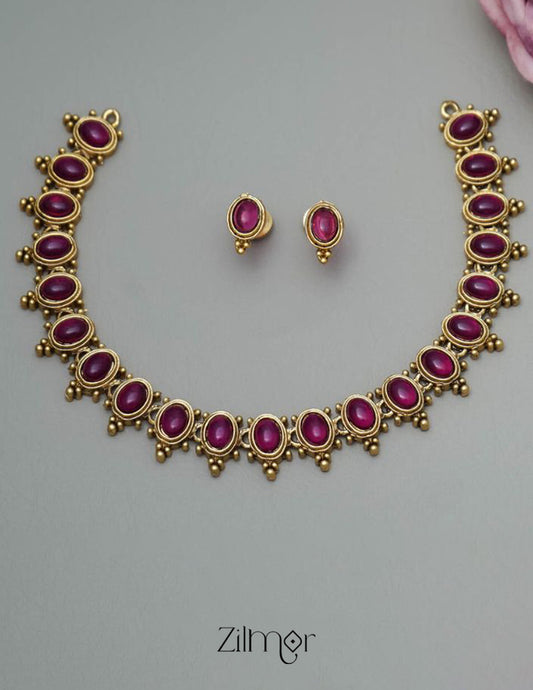 NV101284 - Antique Choker with Earrings 1-Zilmor