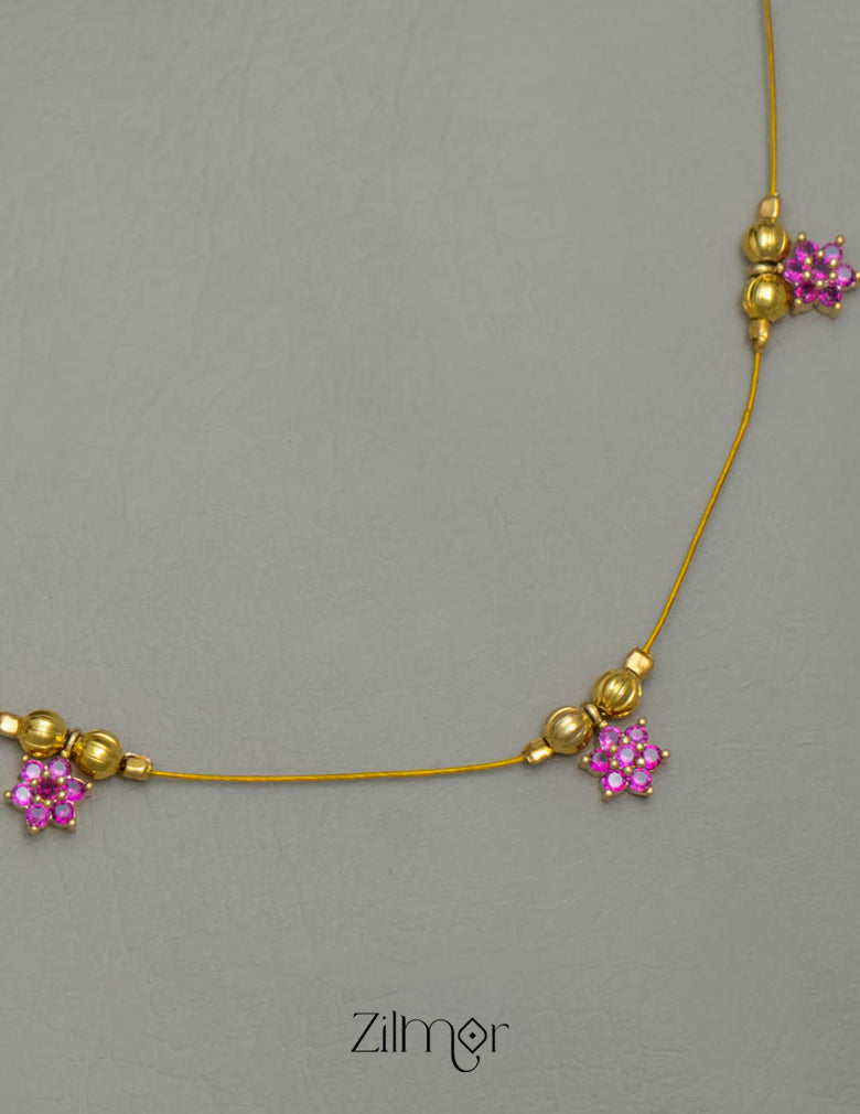 NV101942- AD Stone Invisible Necklace