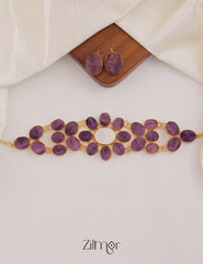 Natural Stone Necklace Set (color option) - KE100389