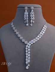OT1011189 - AD Stone Necklace Earrings Set 2-Zilmor