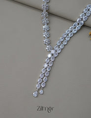 OT1011189 - AD Stone Necklace Earrings Set 3-Zilmor