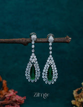 OT1011190 - AD Stone Long Earrings (color option) 2-Zilmor