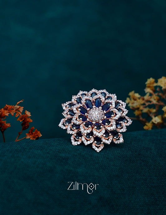 OT1011193 - Silver tone AD Ring (color option) 2-Zilmor