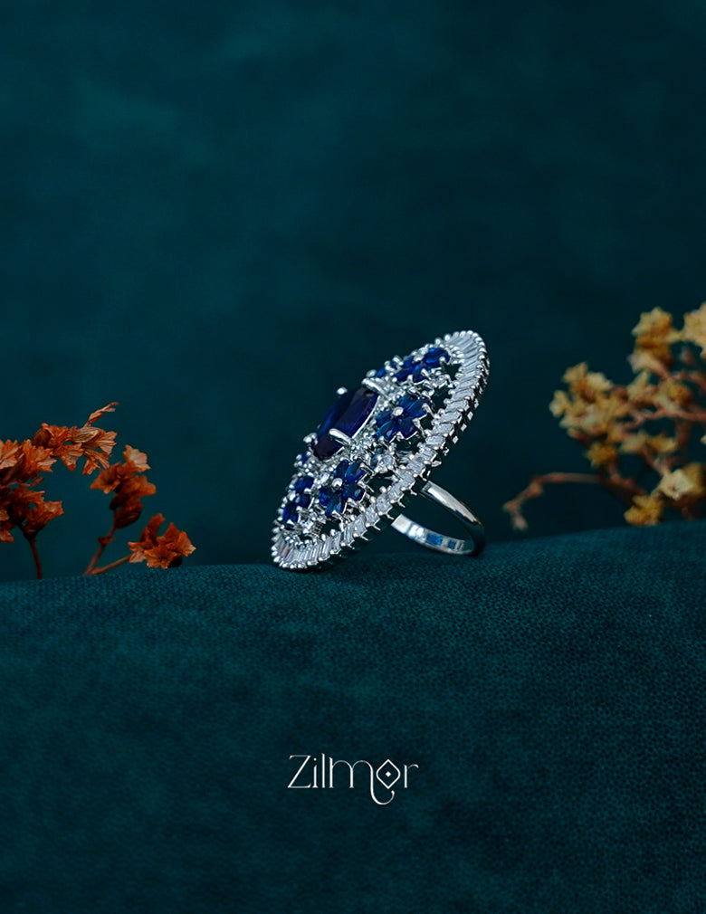 OT1011201 - Silver tone AD Ring (color option) 4-Zilmor