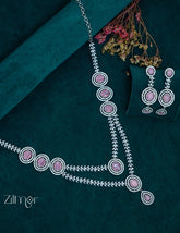 OT1011202 - AD Stone Bridal Necklace Earrings Set 4-Zilmor