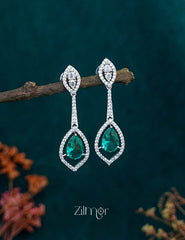 OT1011203 - AD Stone Long Earrings (color option) 4-Zilmor