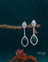 OT1011203 - AD Stone Long Earrings (color option) 8-Zilmor