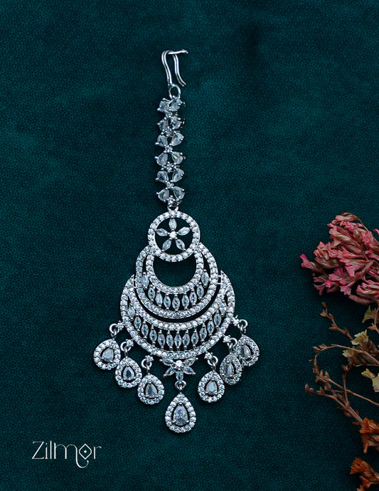 OT1011208 - AD Stone Bridal Maang Tikka 1-Zilmor