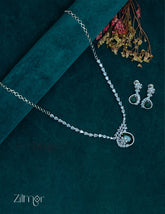 OT1011217 - AD Stone Necklace Earrings Set 2-Zilmor