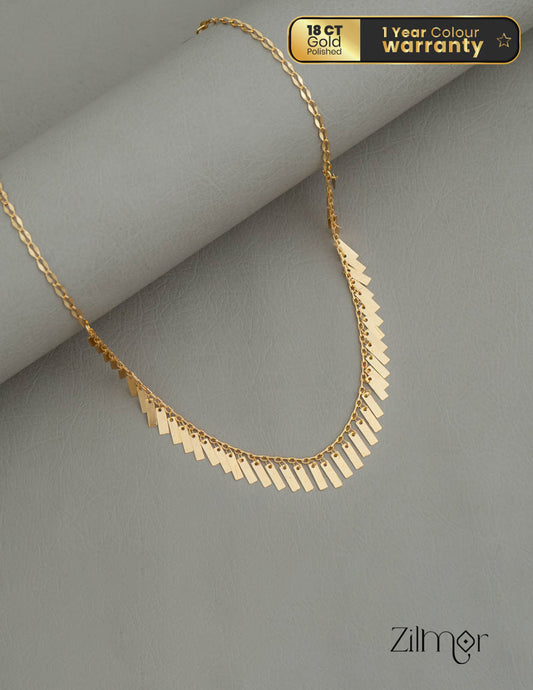 PE101855 18k Gold Plated Stylish Necklace 1-Zilmor
