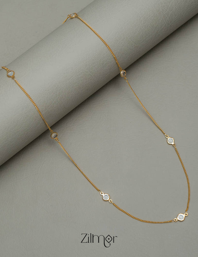 PE101859 Gold Plated Daily Wear Stone Necklace 3-Zilmor