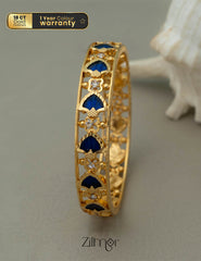 Gold Plated Palakka statement Bangle (color option) 1-Zilmor