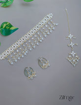 Pearl drop Kundan Choker Necklace Set - FS100866 1-Zilmor
