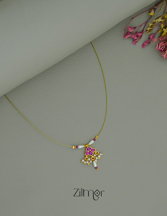 SC1011275 - Kemp Pendant Pearl Hanging Invisible Necklace 1-Zilmor