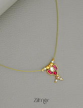 SC1011278 - Lotus Kemp Pendant Pearl Hanging Invisible Necklace 3-Zilmor