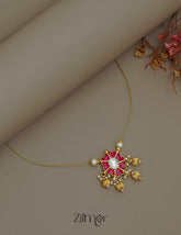 SC1011279 - Kemp Pendant Pearl Hanging Invisible Necklace 1-Zilmor