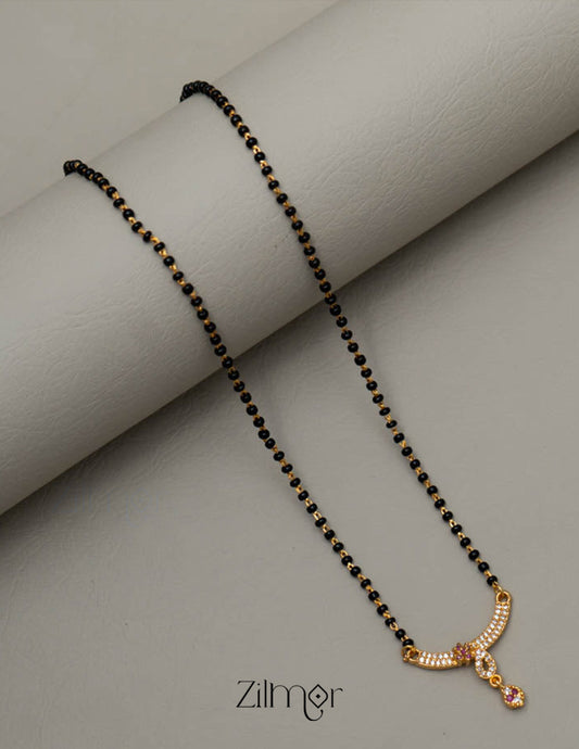 SG101428 -AD Stone Pendant Mangalsutra Necklace 2-Zilmor