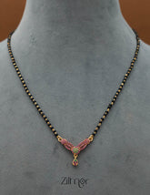 SG101429 - Gold Plated AD Stone Pendant Mangalsutra Necklace 2-Zilmor