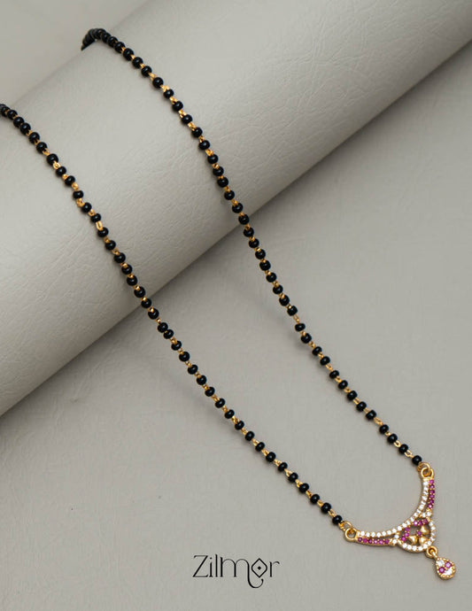 SG101431 - AD Stone Pendant Mangalsutra Necklace 1-Zilmor
