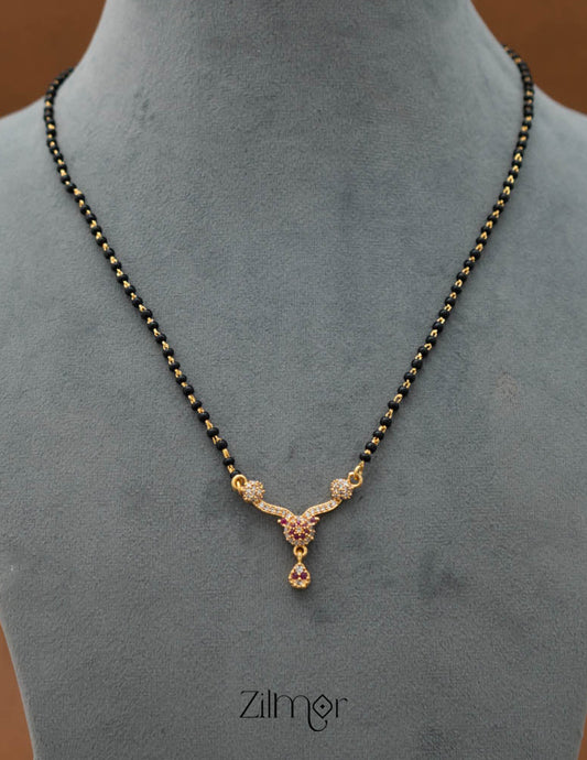 SG101433 - AD Stone Pendant Mangalsutra Necklace