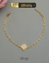 SG101819- Gold Toned AD Stone Bracelet 1-Zilmor