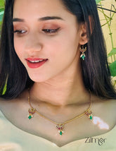 SN101042 - Half Moon chain Necklace 1-Zilmor