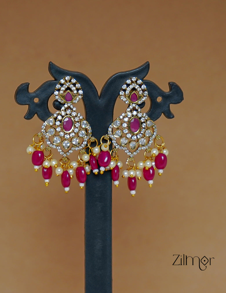 SN1011479 - Premium Antique Ruby Victorian Haram Set 3-Zilmor