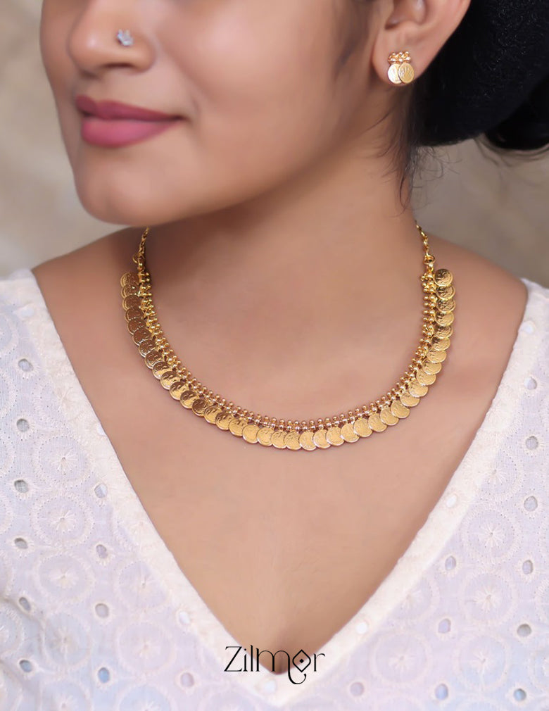 SN101572 - Antique Kaashu Necklace with Changable Pendant 2 Earring Set