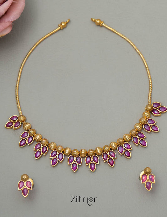 SN101784 - Antique Necklace Earrings Set 2-Zilmor