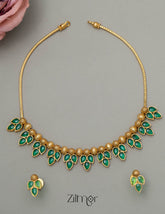 SN101784 - Antique Necklace Earrings Set 6-Zilmor