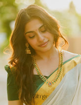 PP101148 - Gold tone Nagapadam Long Necklace Haram 1-Zilmor