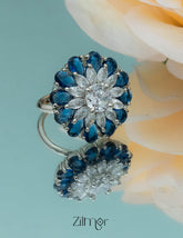 Silvertone AD Ring (color option) - OT100791 4-Zilmor