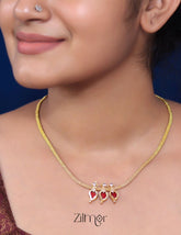 Simple Mango palakka necklace - KY100835 2-Zilmor