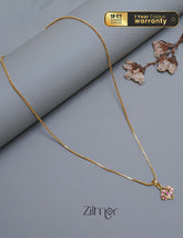 Simple pendant Necklace -SR100551 1-Zilmor