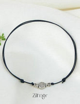 Spiral and Beads Charm Anklet 2-Zilmor