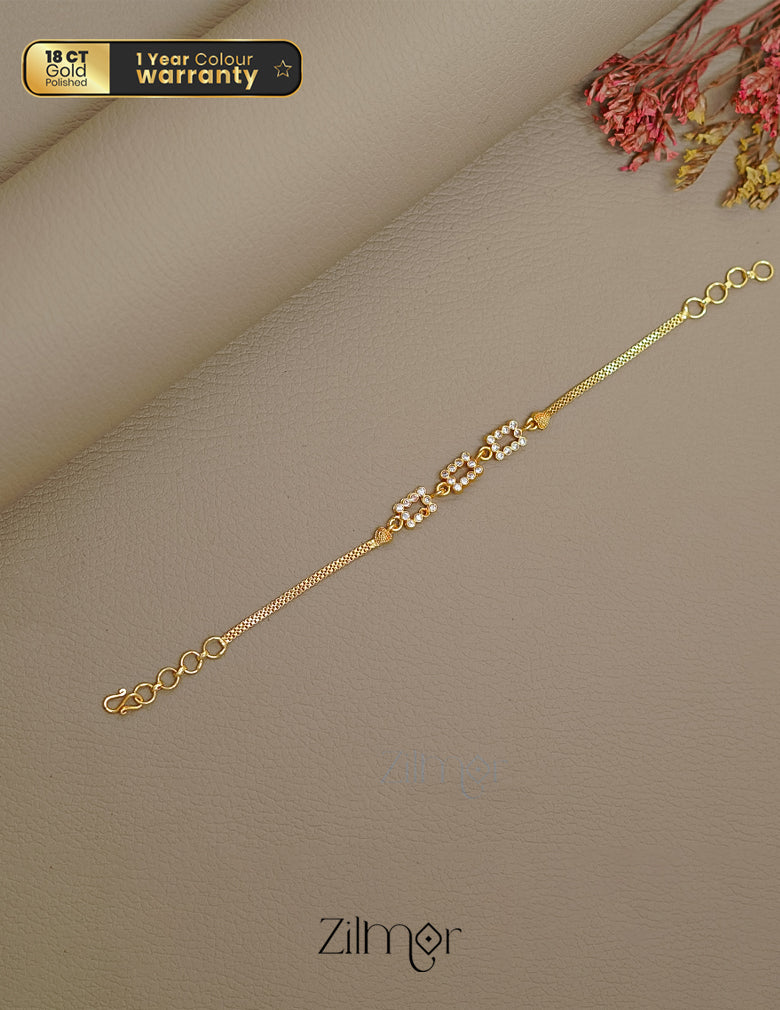 TR1011380 - Gold Toned Stone Bracelet