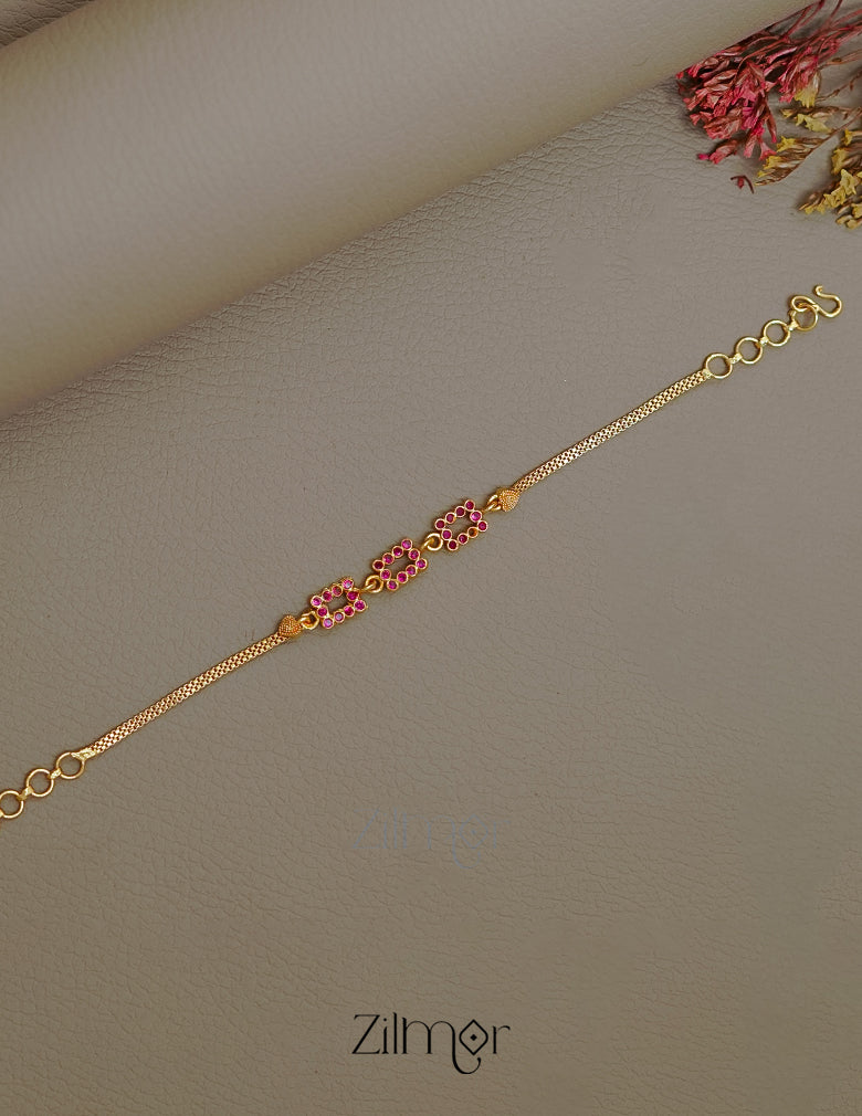 TR1011380 - Gold Toned Stone Bracelet