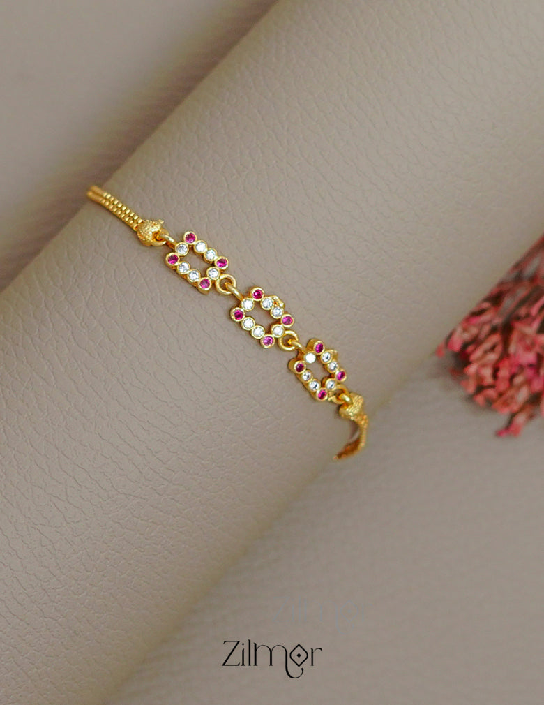 TR1011380 - Gold Toned Stone Bracelet