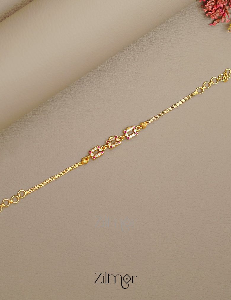 TR1011380 - Gold Toned Stone Bracelet