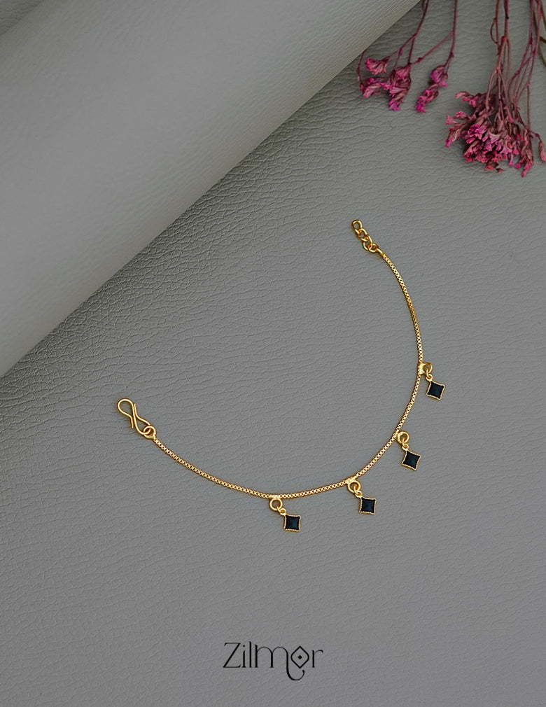TR101711 - Gold Toned Stone Bracelet 3-Zilmor